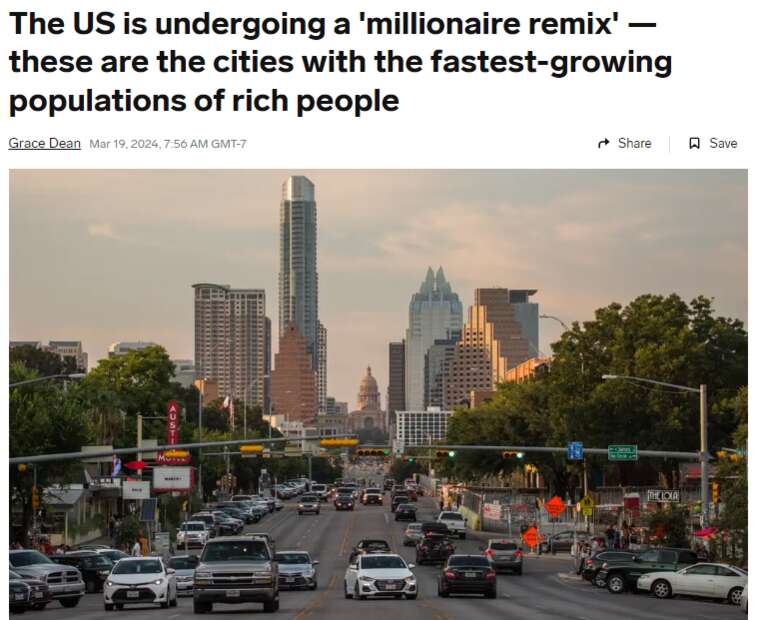 美国正经历百万富翁混战